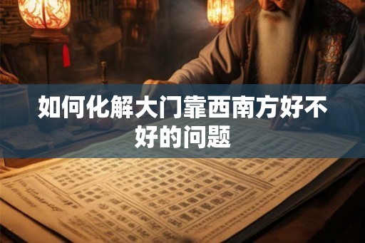 如何化解大门靠西南方好不好的问题
