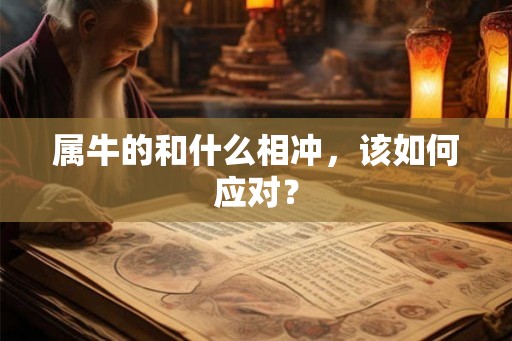 属牛的和什么相冲，该如何应对？