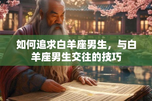 如何追求白羊座男生，与白羊座男生交往的技巧