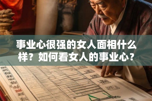事业心很强的女人面相什么样？如何看女人的事业心？