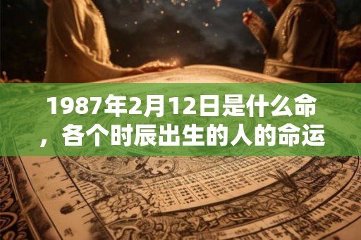 1987年2月12日是什么命，各个时辰出生的人的命运