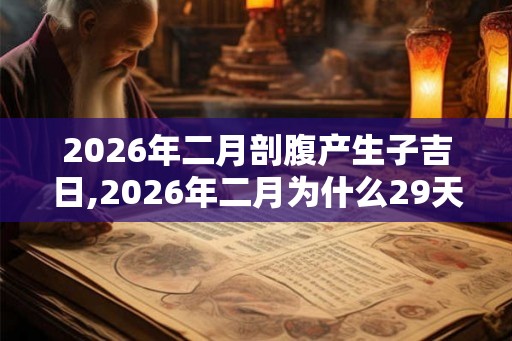 2026年二月剖腹产生子吉日,2026年二月为什么29天