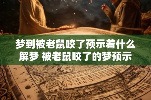 梦到被老鼠咬了预示着什么解梦 被老鼠咬了的梦预示什么