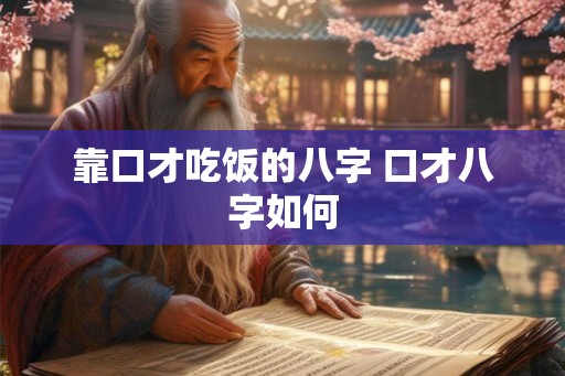 靠口才吃饭的八字 口才八字如何 靠口才吃饭的八字 口才八字如何