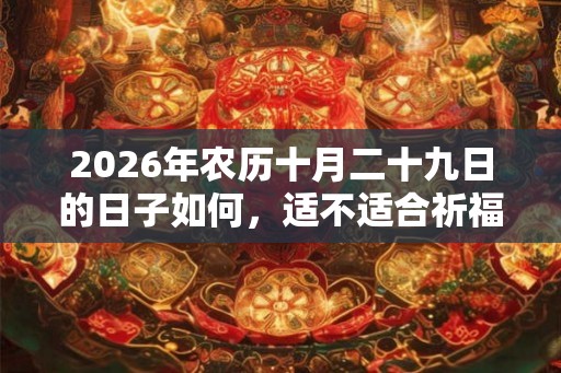 2026年农历十月二十九日的日子如何，适不适合祈福？