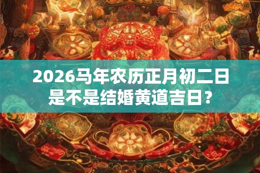 2026马年农历正月初二日是不是结婚黄道吉日？