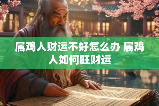 属鸡人财运不好怎么办 属鸡人如何旺财运