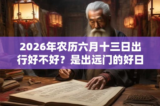 2026年农历六月十三日出行好不好？是出远门的好日子吗？