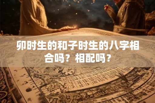 卯时生的和子时生的八字相合吗？相配吗？