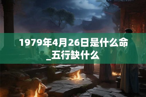 1979年4月26日是什么命_五行缺什么