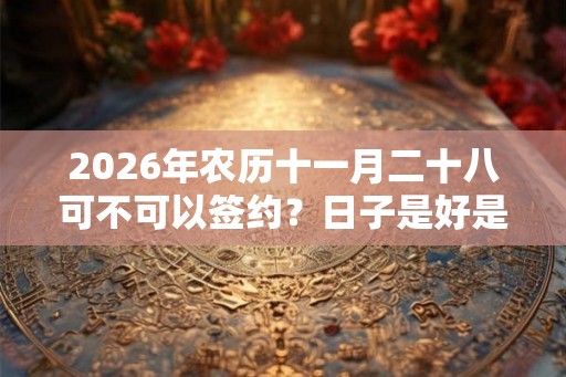 2026年农历十一月二十八可不可以签约？日子是好是坏？