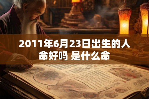 2011年6月23日出生的人命好吗 是什么命