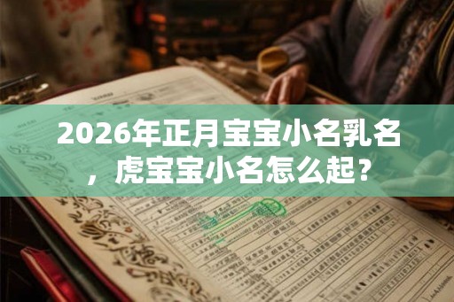 2026年正月宝宝小名乳名，虎宝宝小名怎么起？