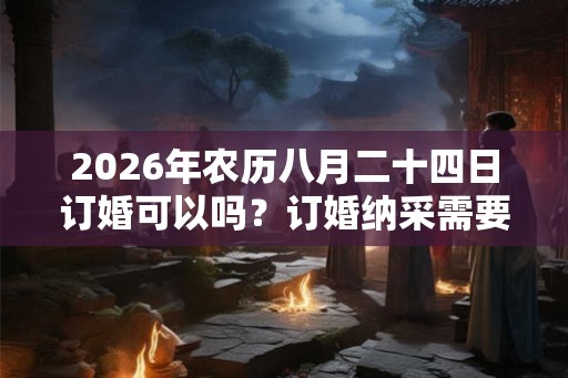 2026年农历八月二十四日订婚可以吗？订婚纳采需要准备什么？