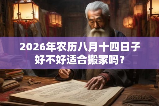 2026年农历八月十四日子好不好适合搬家吗？