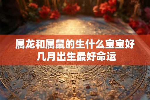 属龙和属鼠的生什么宝宝好 几月出生最好命运