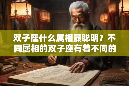 双子座什么属相最聪明?不同属相的双子座有着不同的优势 双子座什么属相最聪明?不同属相的双子座有着不同的优势
