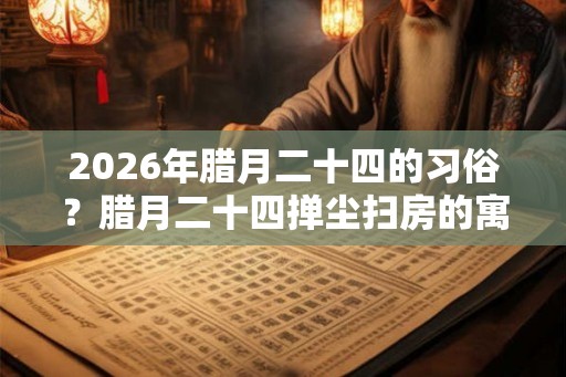 2026年腊月二十四的习俗？腊月二十四掸尘扫房的寓意是什么？