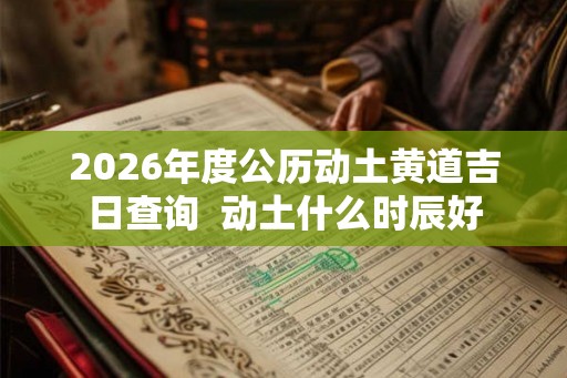 2026年度公历动土黄道吉日查询  动土什么时辰好