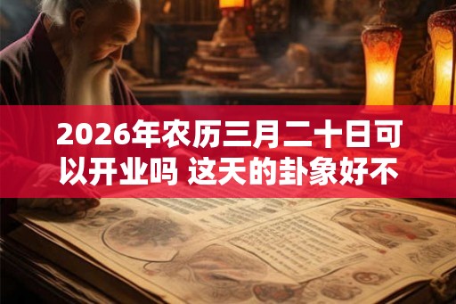 2026年农历三月二十日可以开业吗 这天的卦象好不好