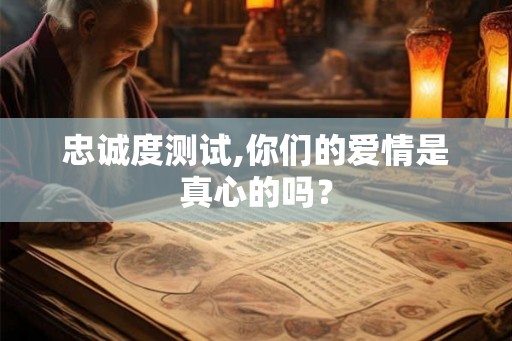 忠诚度测试,你们的爱情是真心的吗? 忠诚度测试,你们的爱情是真心的吗?