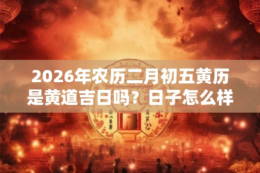 2026年农历二月初五黄历是黄道吉日吗？日子怎么样？