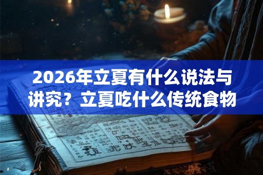 2026年立夏有什么说法与讲究？立夏吃什么传统食物？