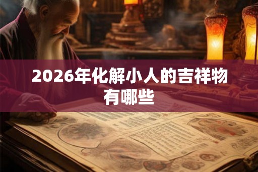 2026年化解小人的吉祥物有哪些