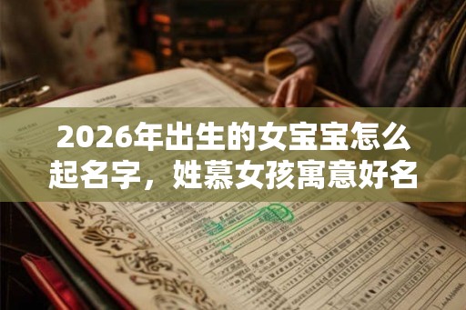 2026年出生的女宝宝怎么起名字，姓慕女孩寓意好名字