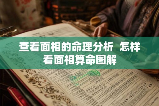 查看面相的命理分析  怎样看面相算命图解