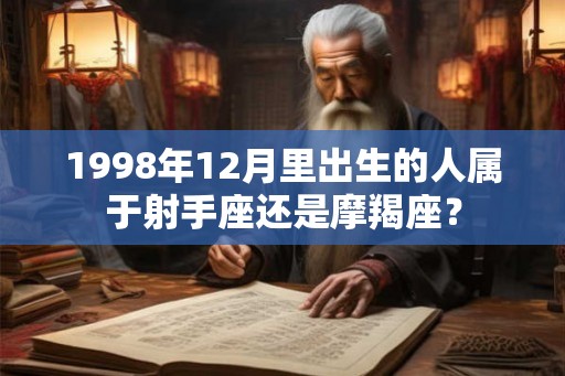 1998年12月里出生的人属于射手座还是摩羯座？