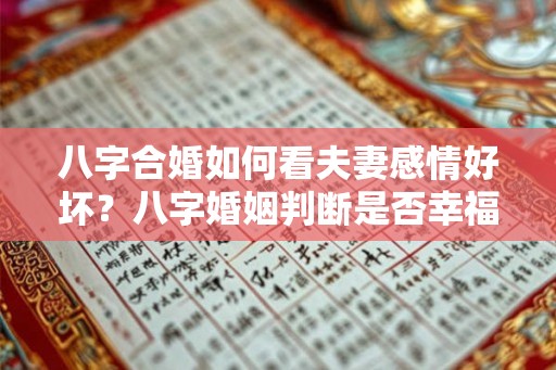 八字合婚如何看夫妻感情好坏？八字婚姻判断是否幸福