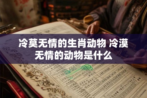 冷莫无情的生肖动物 冷漠无情的动物是什么 冷莫无情的生肖动物 冷漠无情的动物是什么