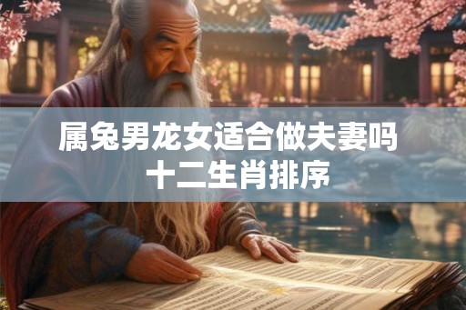 属兔男龙女适合做夫妻吗  十二生肖排序