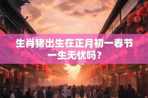 生肖猪出生在正月初一春节一生无忧吗? 生肖猪出生在正月初一春节一生无忧吗?