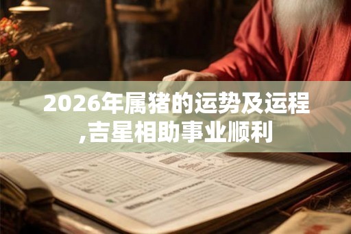 2026年属猪的运势及运程,吉星相助事业顺利 2026年属猪的运势及运程,吉星相助事业顺利