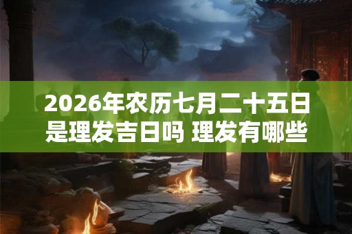 2026年农历七月二十五日是理发吉日吗 理发有哪些步骤