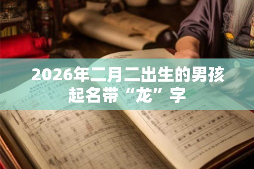 2026年二月二出生的男孩起名带“龙”字