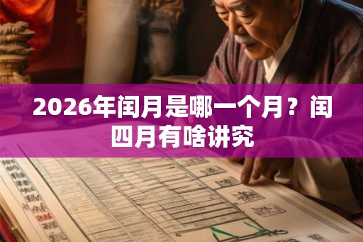 2026年闰月是哪一个月？闰四月有啥讲究
