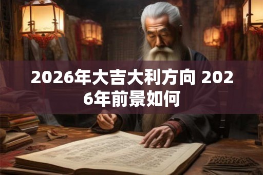 2026年大吉大利方向 2026年前景如何