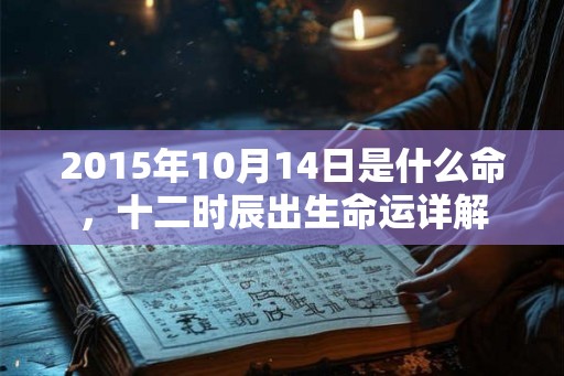 2015年10月14日是什么命,十二时辰出生命运详解 2015年10月14日是什么命,十二时辰出生命运详解