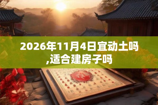 2026年11月4日宜动土吗,适合建房子吗