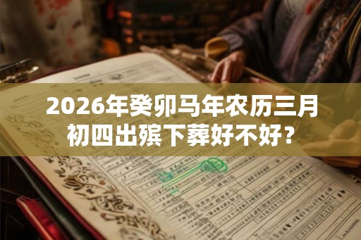 2026年癸卯马年农历三月初四出殡下葬好不好？