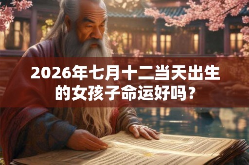 2026年七月十二当天出生的女孩子命运好吗？