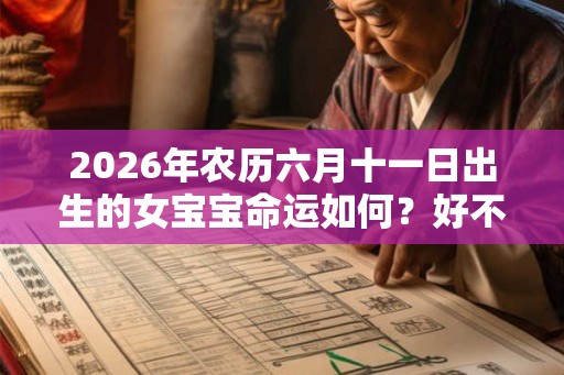 2026年农历六月十一日出生的女宝宝命运如何?好不好? 2026年农历六月十一日出生的女宝宝命运如何?好不好?