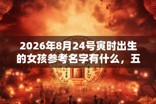 2026年8月24号寅时出生的女孩参考名字有什么,五行属什么 2026年8月24号寅时出生的女孩参考名字有什么,五行属什么