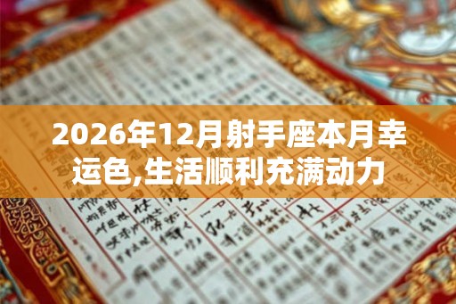 2026年12月射手座本月幸运色,生活顺利充满动力
