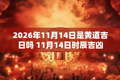 2026年11月14日是黄道吉日吗 11月14日时辰吉凶 2026年11月14日是黄道吉日吗 11月14日时辰吉凶