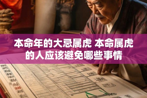 本命年的大忌属虎 本命属虎的人应该避免哪些事情