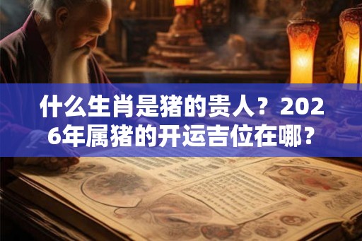 什么生肖是猪的贵人？2026年属猪的开运吉位在哪？